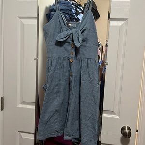 Roxy button down dress. Great condition size L
